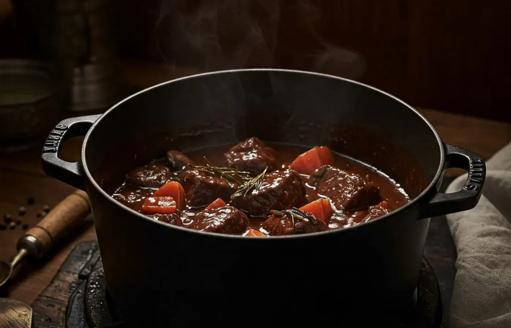 boeuf bourguignon recette de grand-mère