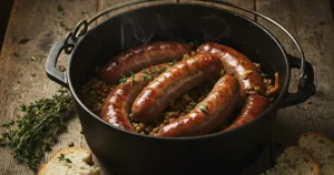 recette lentilles saucisses