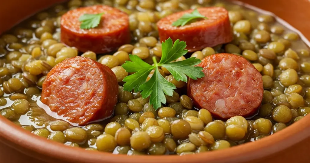 recette lentilles saucisses